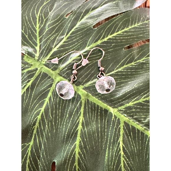 BOGO FREE UNIQUE TRANSPARENT BEADED EARRINGS - Picture 1 of 4